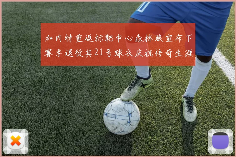 加内特重返标靶中心森林狼宣布下赛季退役其21号球衣庆祝传奇生涯